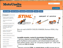Tablet Screenshot of motounelte.com.ro